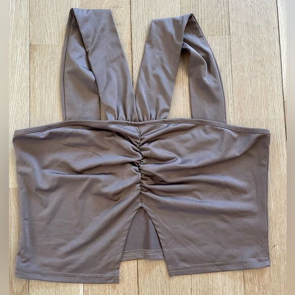 Brown crop top from Shein - Picture 2 of 5